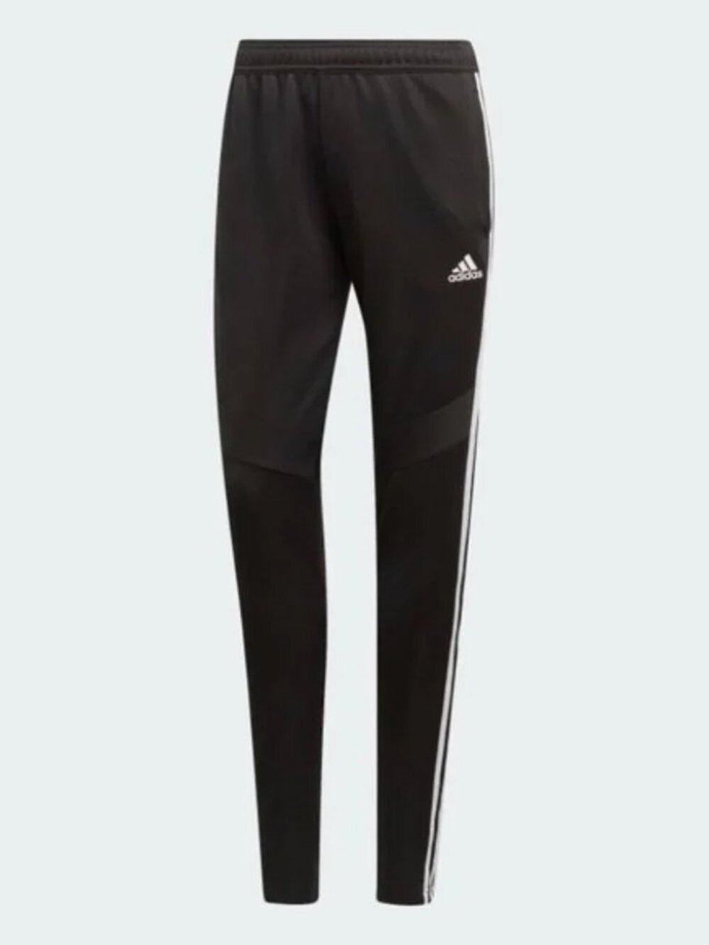 Adidas Black Tapered Fit WMN Size 2XL Long Double Knit Soccer Joggers Track Pant